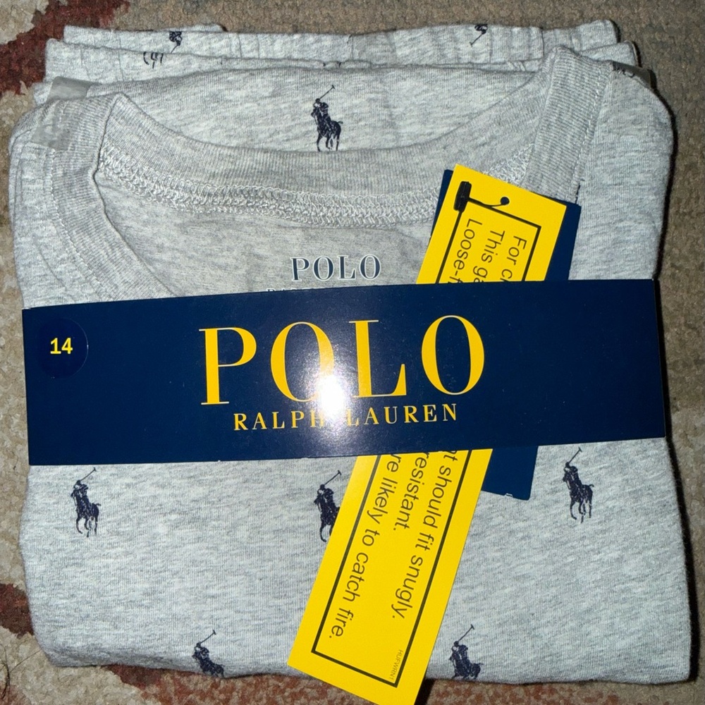 Polo by Ralph Lauren Gray Pajama Set